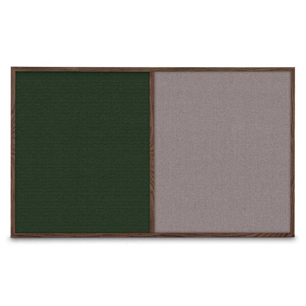 Single Door Radius Corkboard, 36"x36", Bla, UV7002RC-BLACK-DBURGU